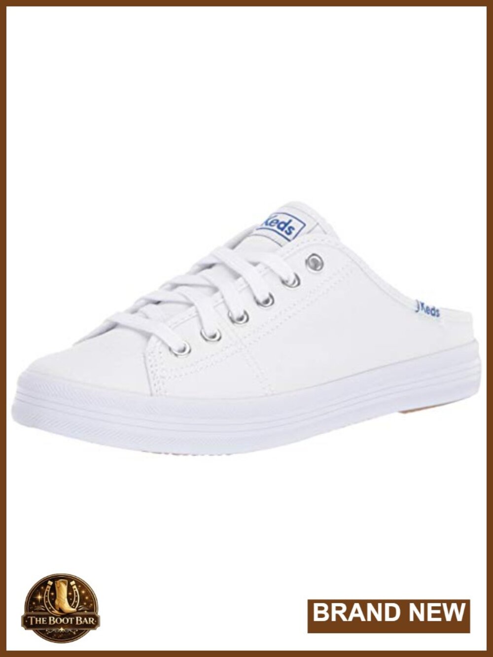 Women's Mule Slip-on Sneakers White Keds Style Backless Canvas